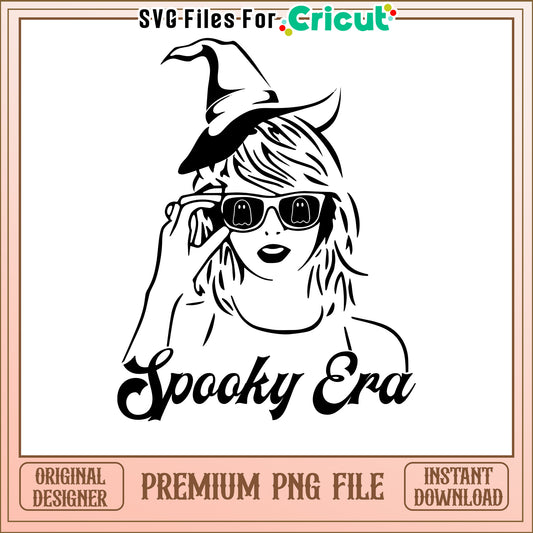 Spooky Era Witch SVG File for Easy Crafting, Perfect for Halloween