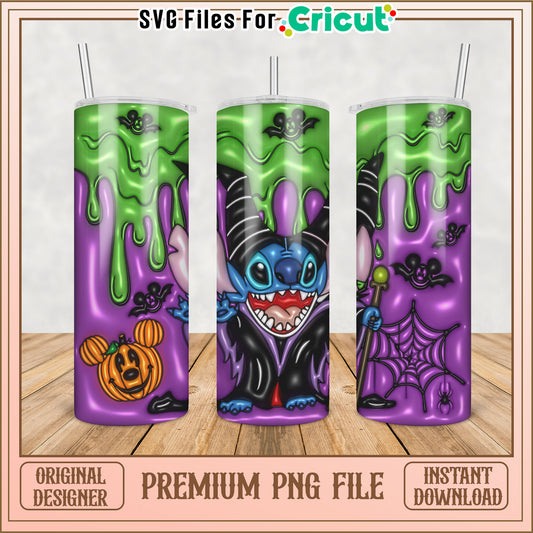 Spooky Halloween Tumbler Design PNG for Cricut Crafts Download