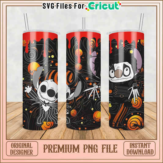 Spooky Halloween Tumbler PNG Design for Cricut Crafting Fun