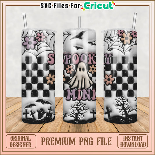 Spooky Mini Tumbler PNG Design