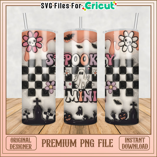 Spooky Mini Tumbler PNG Sublimation