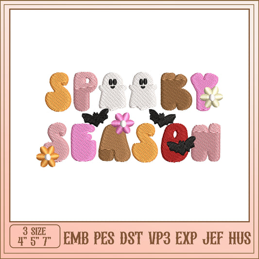 Spooky Season Embroidery Design