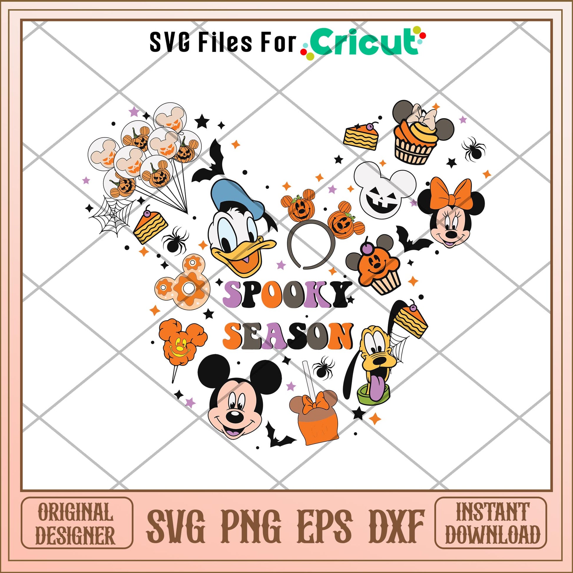 Spooky Season Halloween Snack svg, Disney characters svg, Digital Download