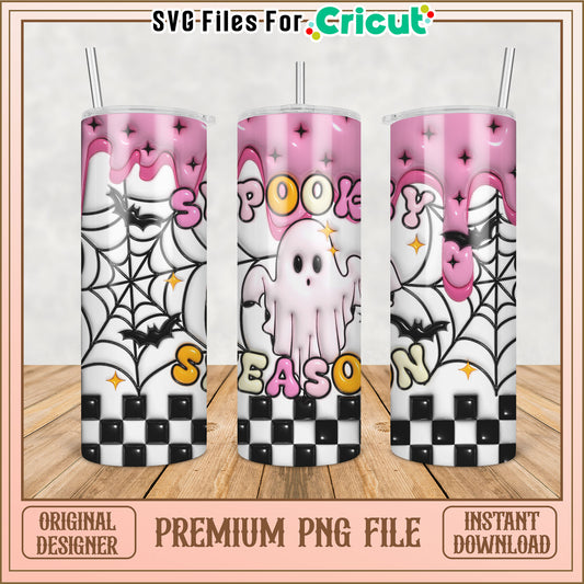 Spooky Season Tumbler Design Premium PNG for Instant Download