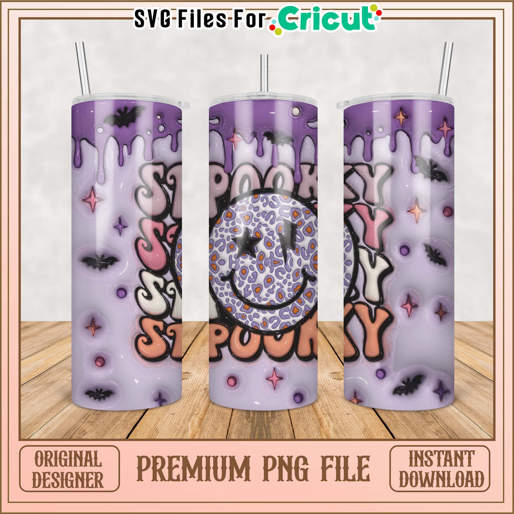 Spooky Season Tumbler PNG Design