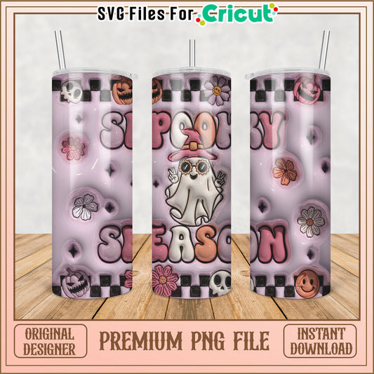 Spooky Season Tumbler PNG File for Cricut DIY Projects