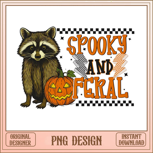Spooky And Feral Raccoon PNG, Halloween Raccoon PNG, Funny Halloween PNG
