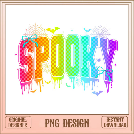 Spooky Halloween PNG Sublimation Design, Halloween PNG, Spooky Season PNG
