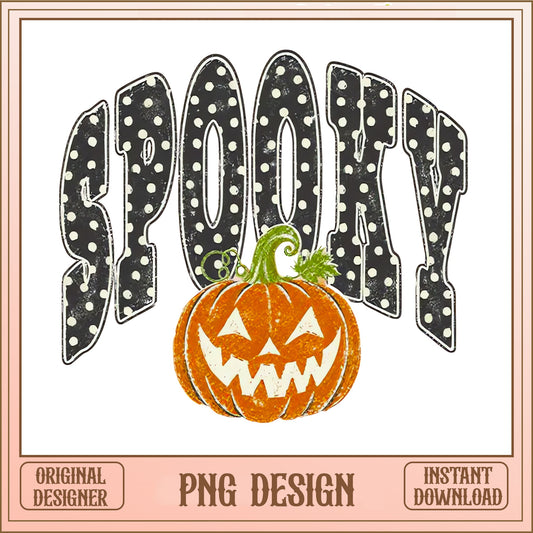 Spooky Pumpkin Halloween PNG, Jack O Lantern PNG, Halloween PNG