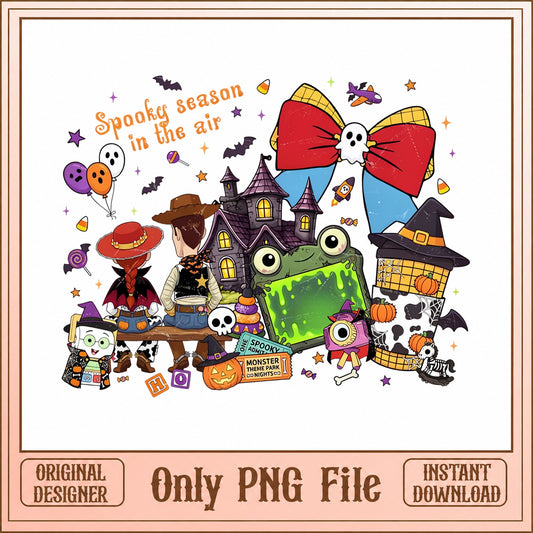 Spooky Season Halloween PNG Bundle, Haunted House Clipart, PNG