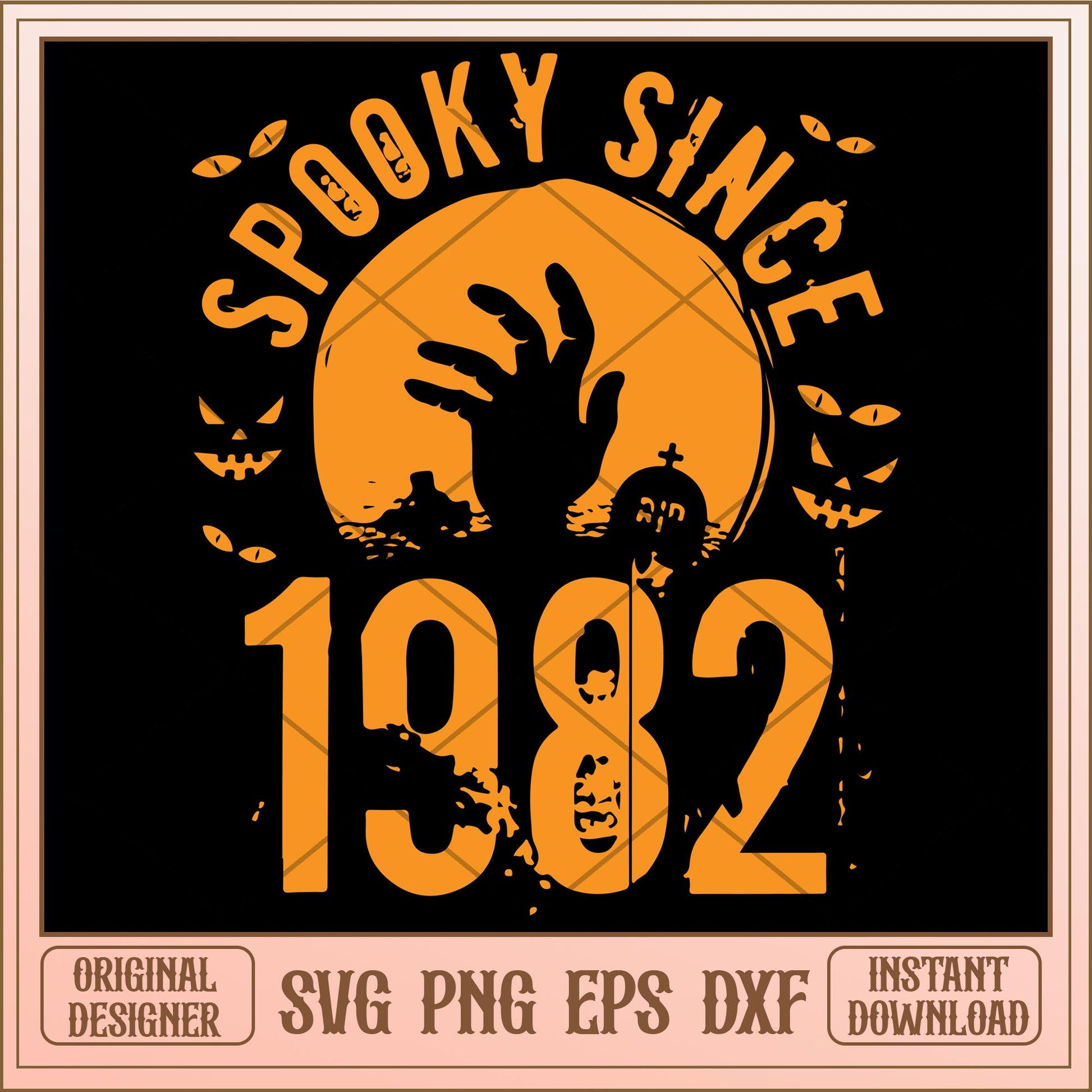 Spooky since 1982 svg, Halloween characters svg, digital download