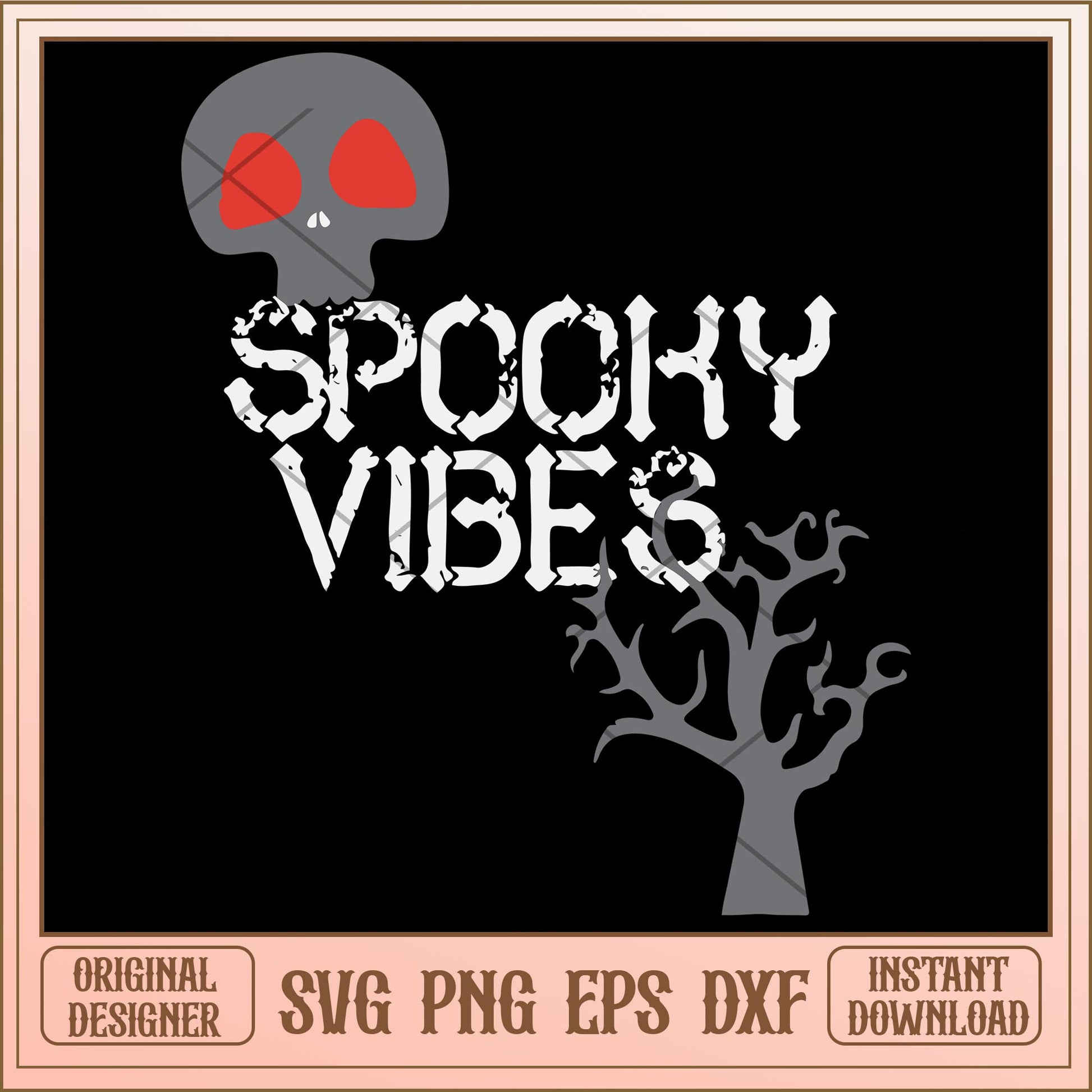 Spooky vibes svg, Halloween characters svg, digital download