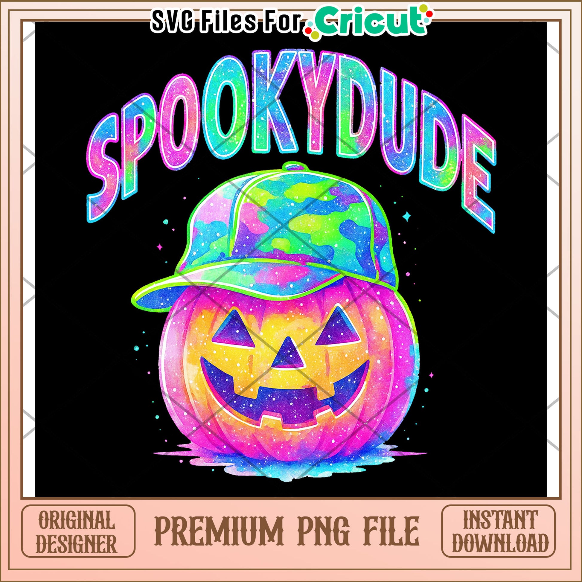 Spookydude neon png, halloween costumes png, halloween toys png