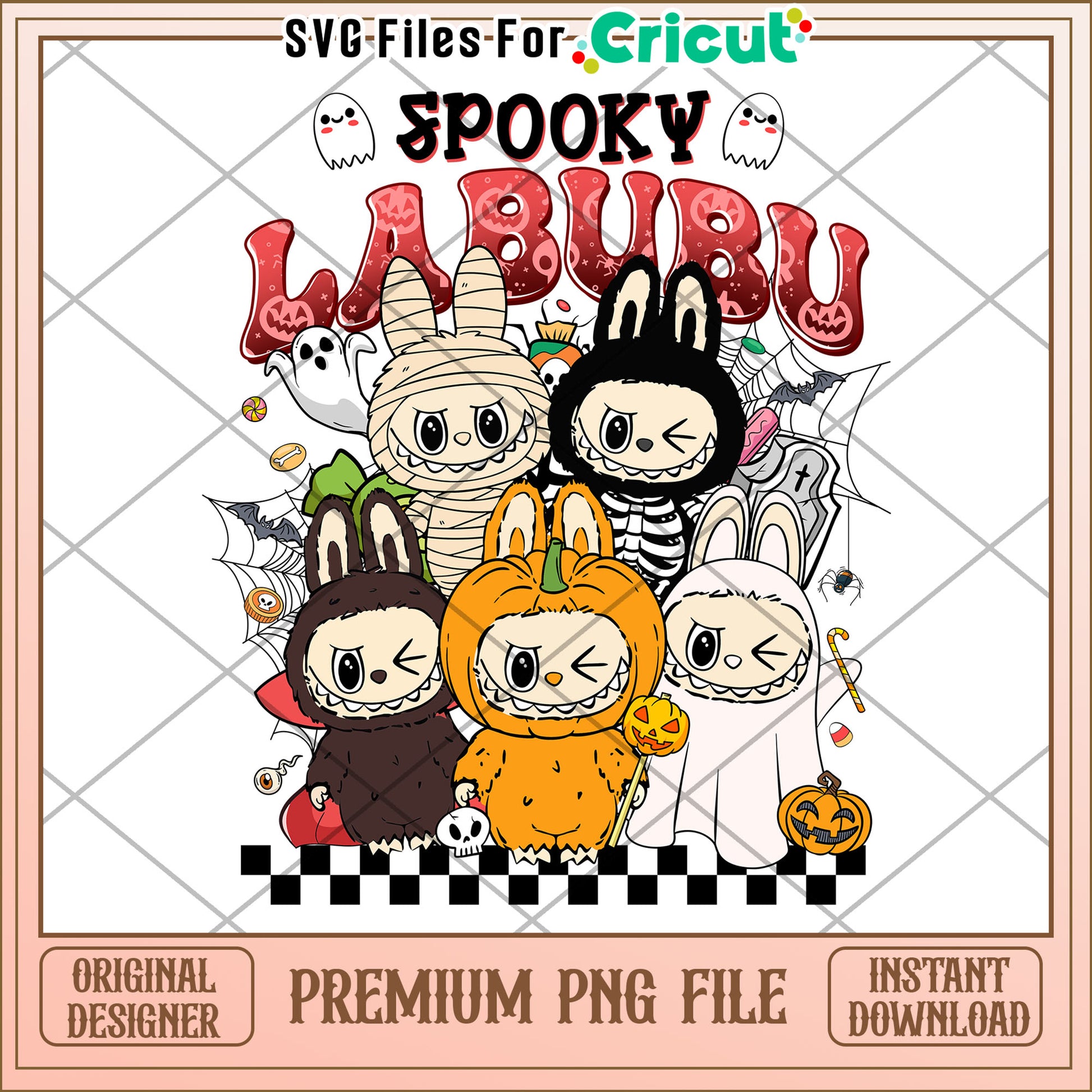 Spooky labubu png, halloween songs png, halloween cookies png