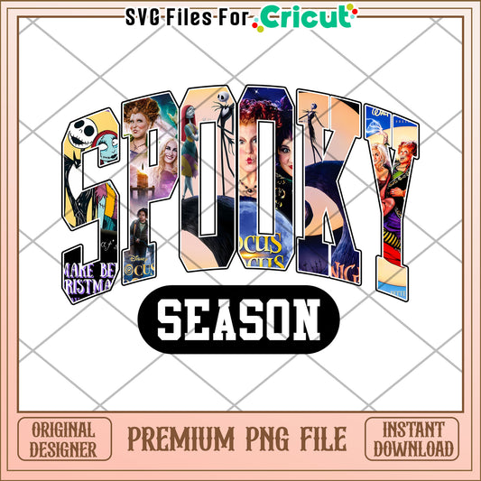 Spooky season design png, halloween cookies​​ png, halloween returns png