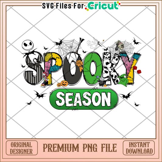 Spooky season design png, halloween toys png, halloween horror night png