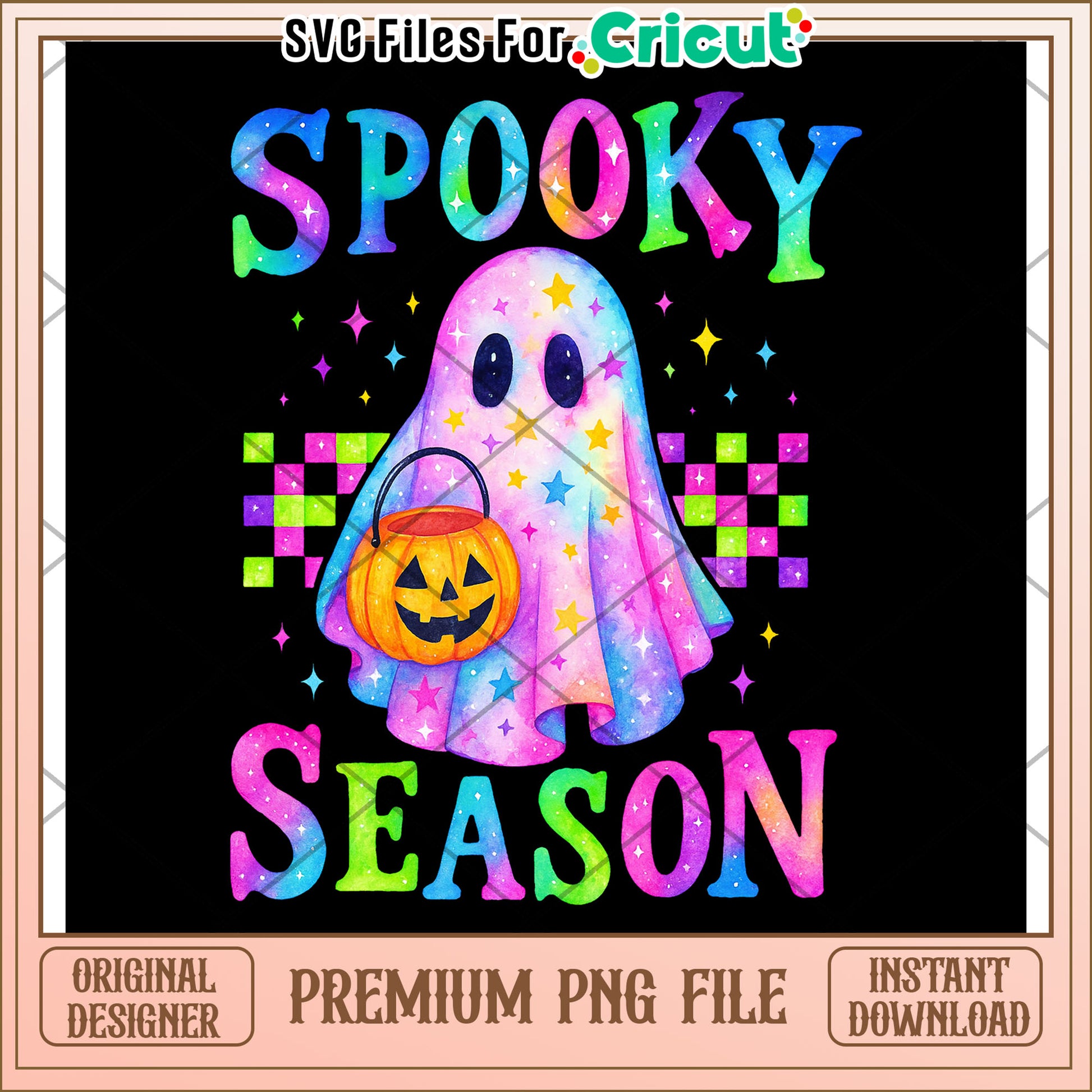 Spooky season neon design  png, halloween characters png, halloween cartoons png