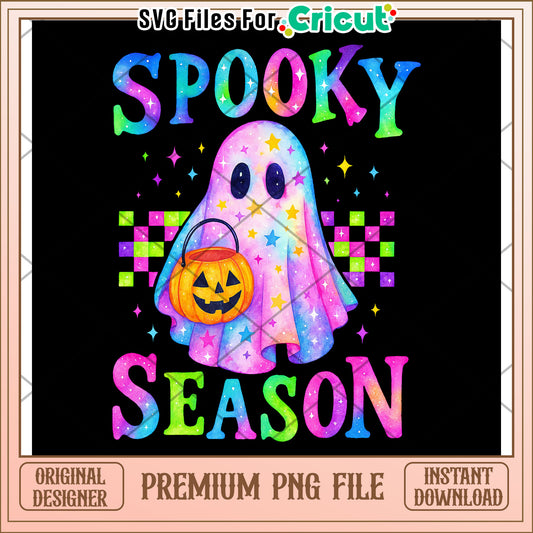 Spooky season neon design  png, halloween characters png, halloween cartoons png