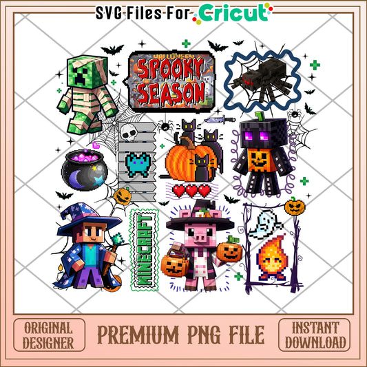 Spooky season png, halloween decor​​ png, halloween toys png