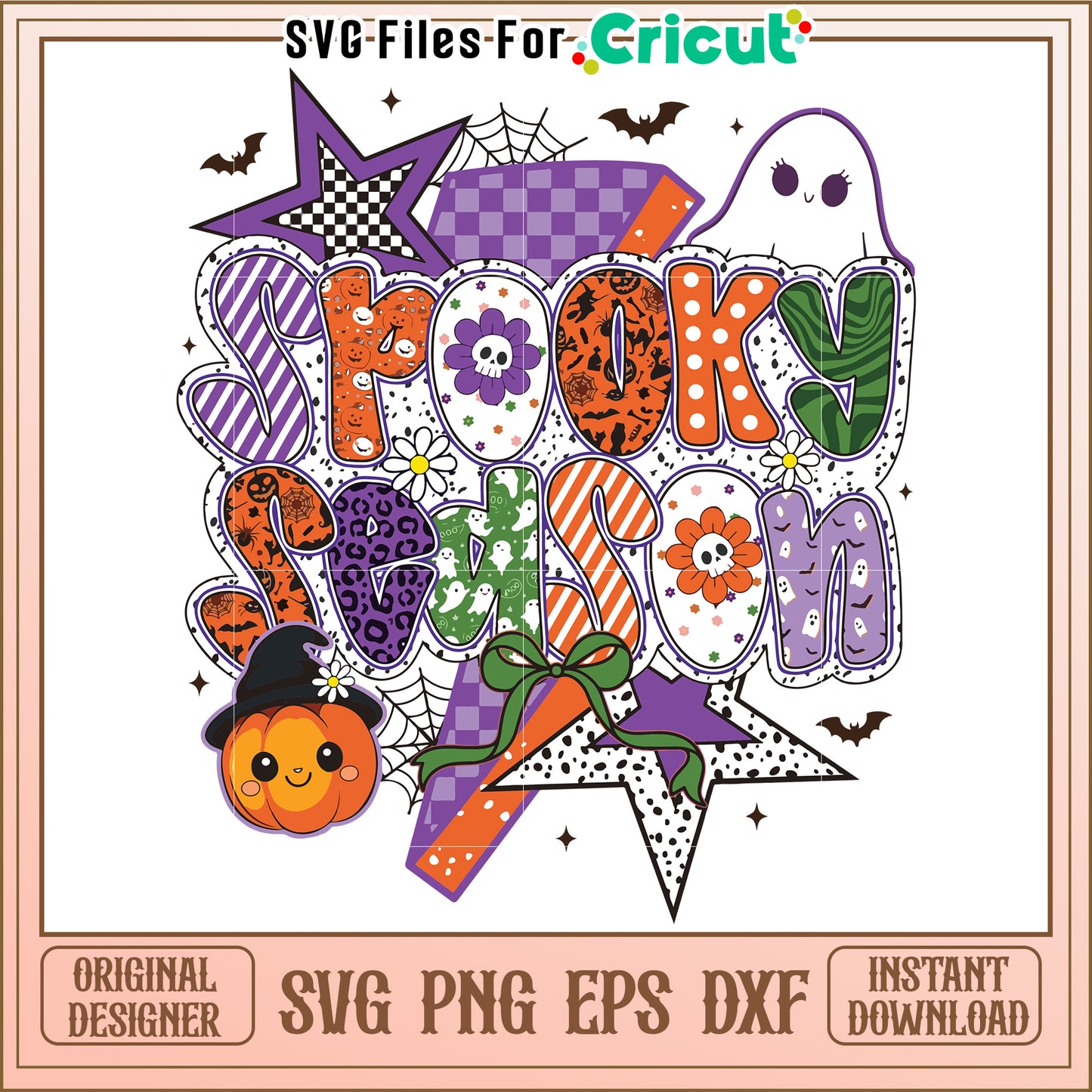 Spooky season svg, funny halloween svg, halloween time svg