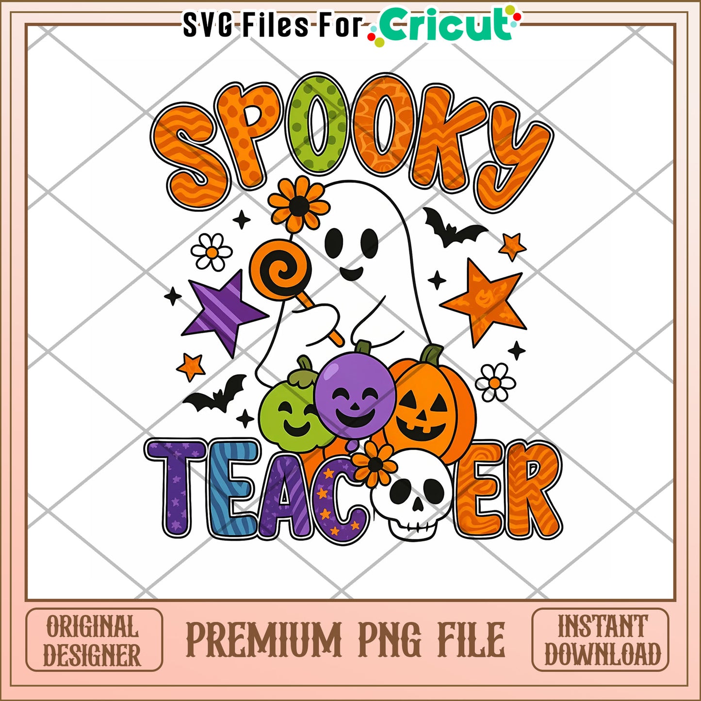Spooky teacher design png, spirit halloween​ png, halloween movies​ png