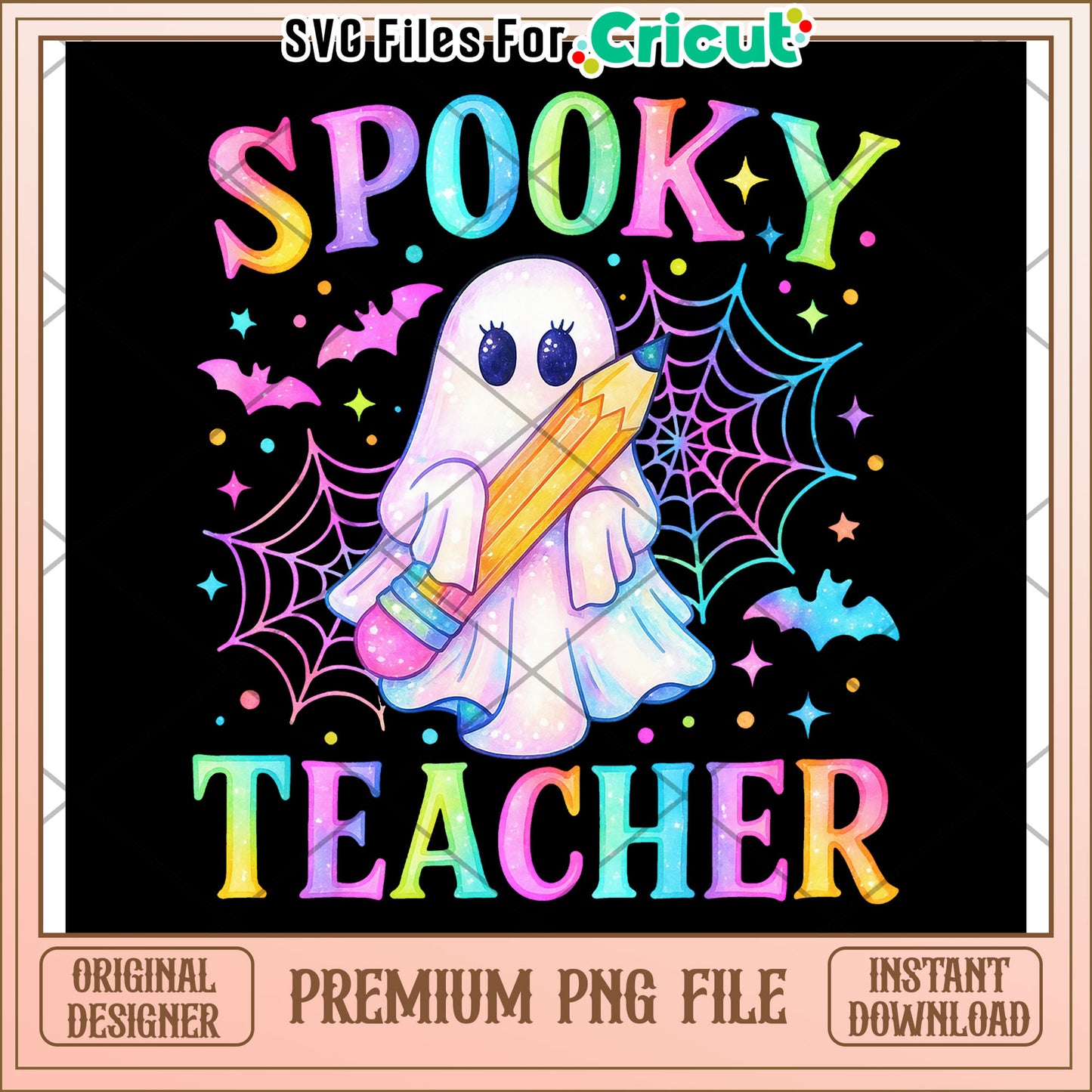 Spooky teacher png, halloween png, halloween season png