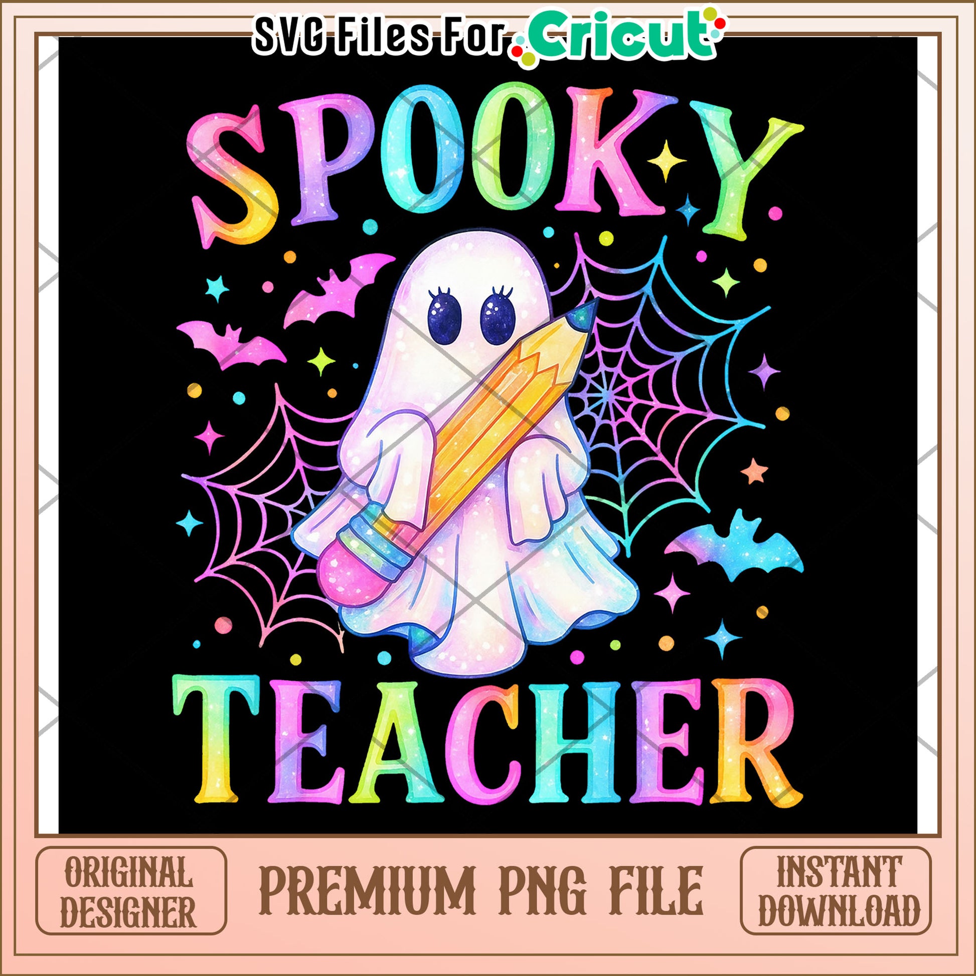 Spooky teacher png, halloween png, halloween season png