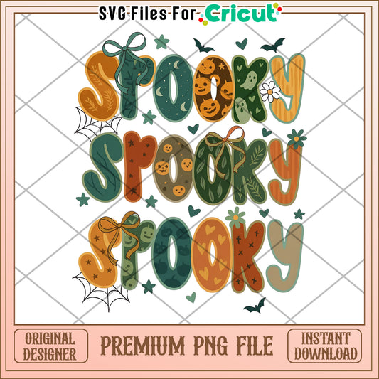 Spooky text halloween png, spirit halloween​ png, halloween movies​ png