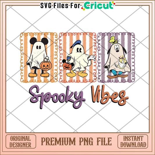 Spooky vibes design png, halloween png, spooky season png
