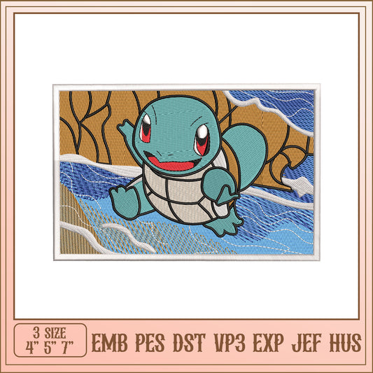 Squirtle Embroidery Design - EMB PES DST VP3