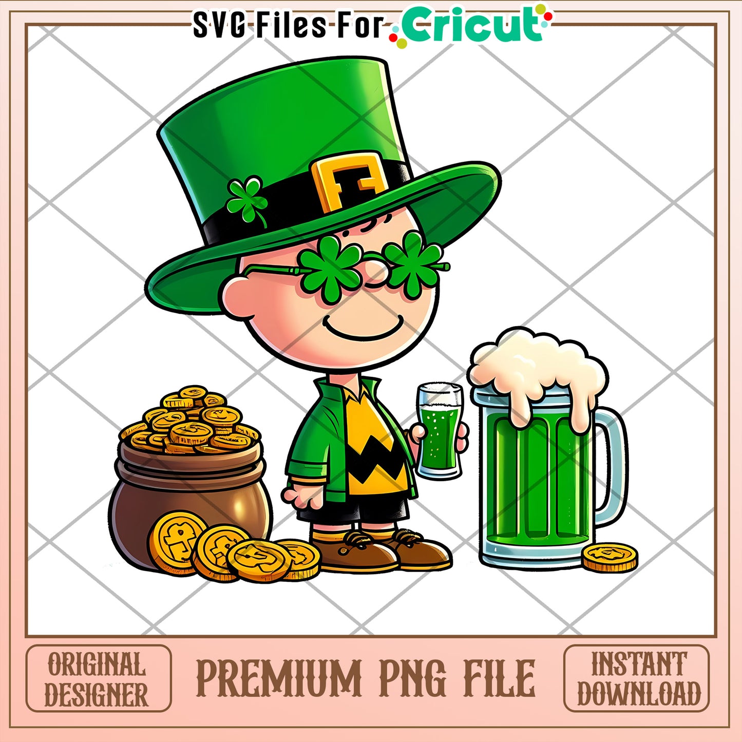 St Patrick's Day Fun PNG File for Cricut Projects