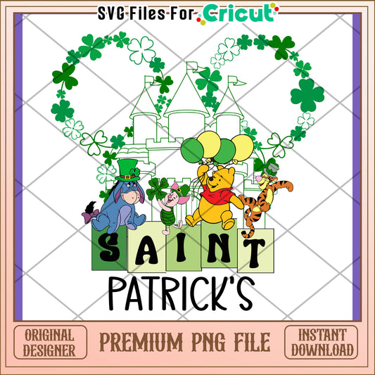 St Patrick's Day PNG Design with Cartoon Characters