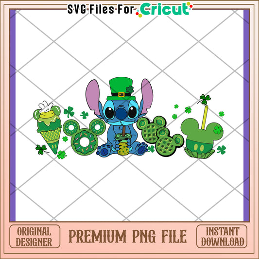 St Patrick's Day Stitch PNG Design for Fun Crafts
