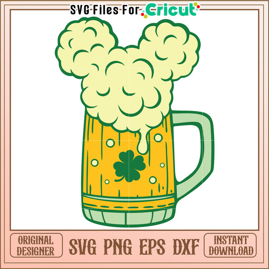 St Patricks Day Beer Mug SVG PNG EPS DXF