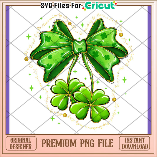 St Patricks Day Bow PNG Design