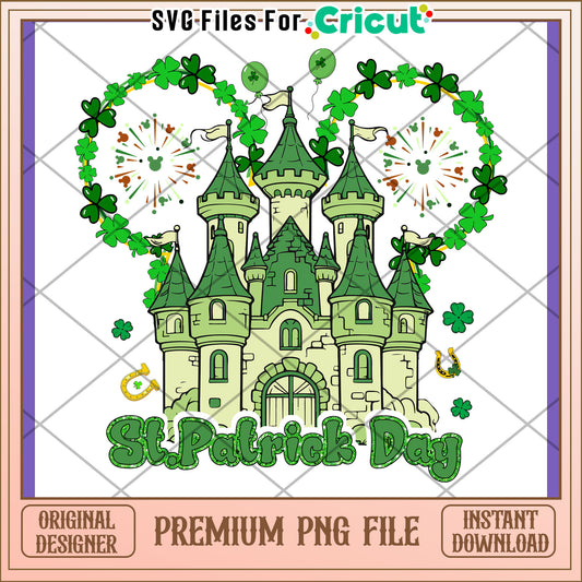 St Patricks Day Castle PNG Design