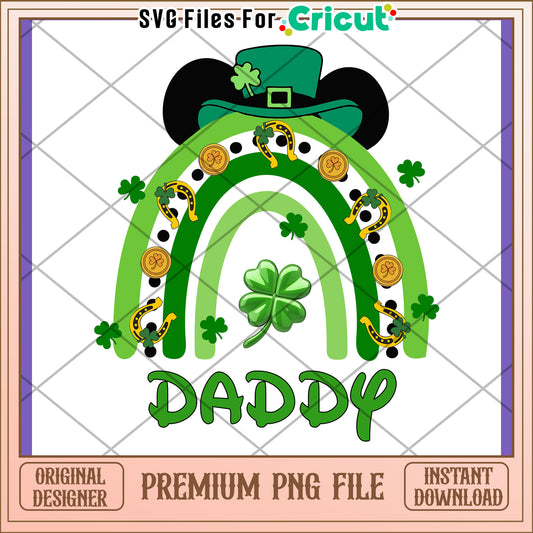 St Patricks Day Daddy Rainbow PNG