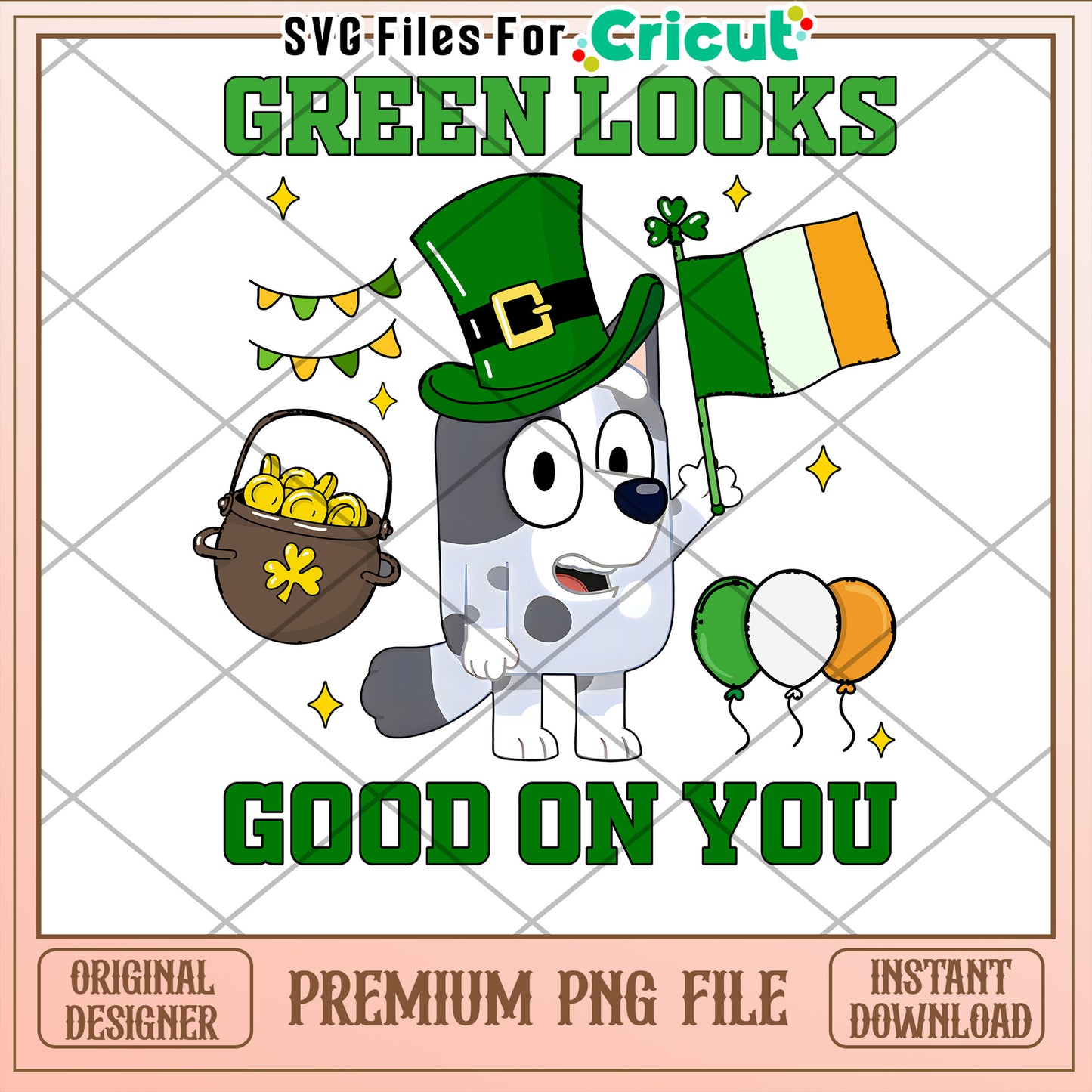 St Patricks Day Dog PNG Good On You