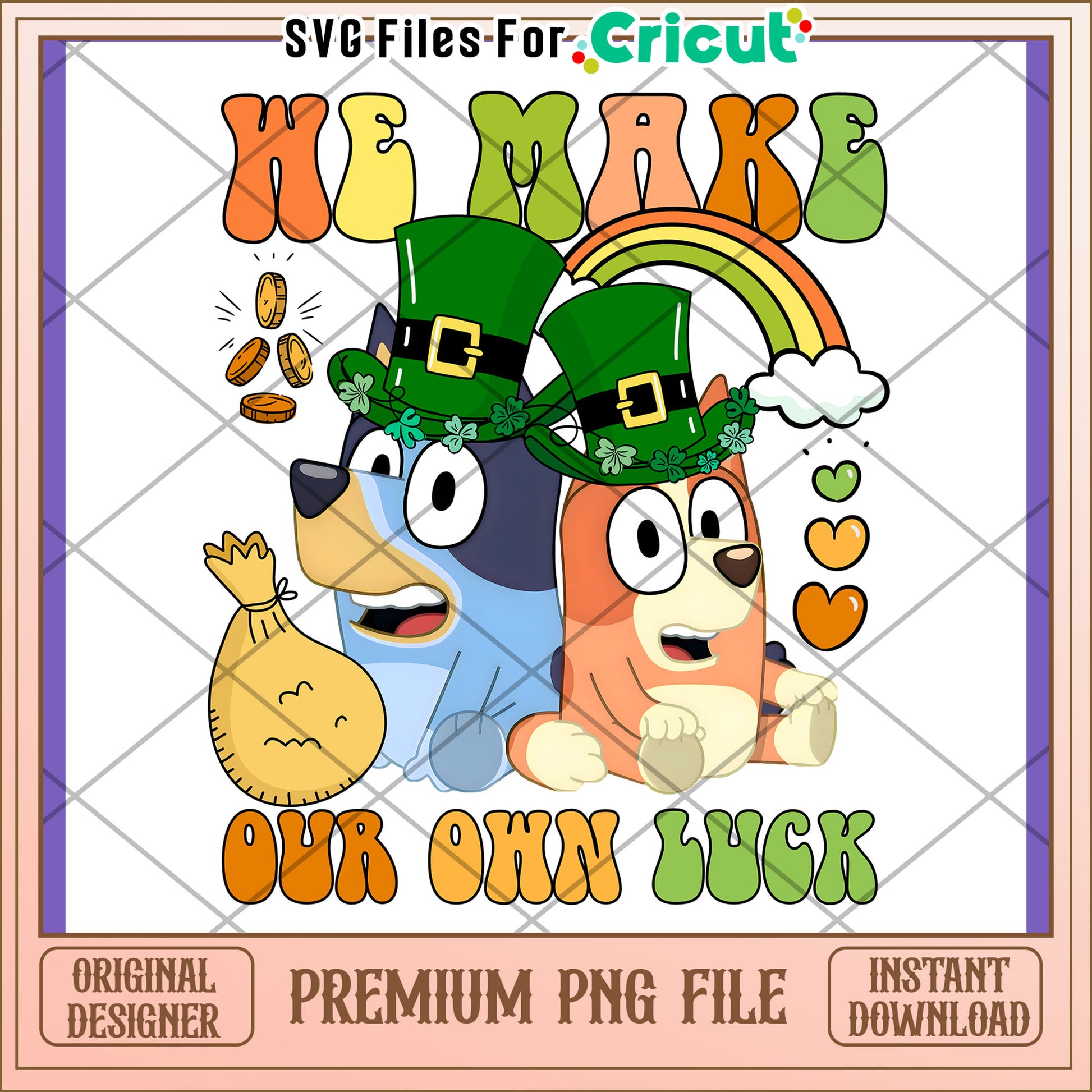 St Patricks Day Dogs PNG Design