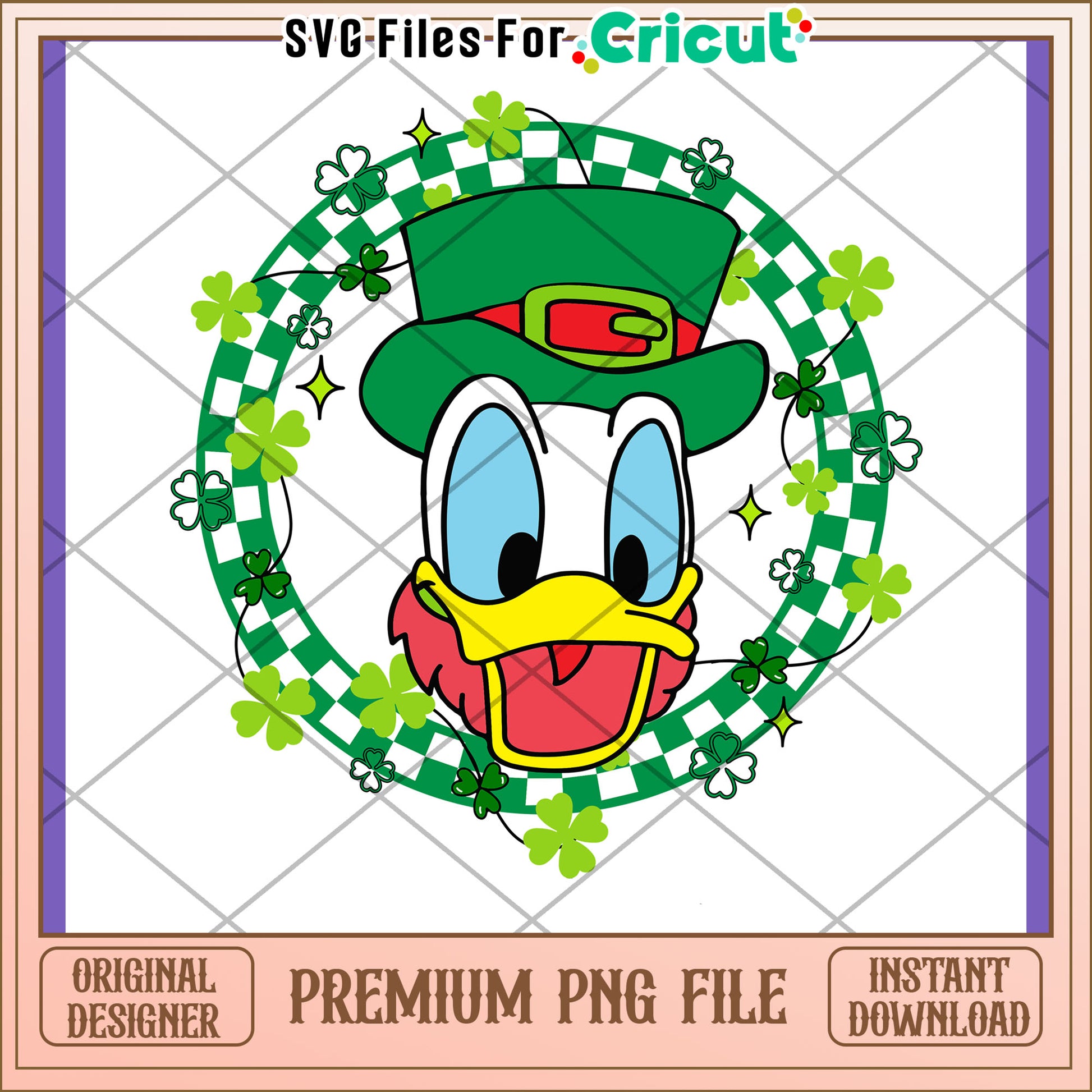 St Patricks Day Donald Duck PNG