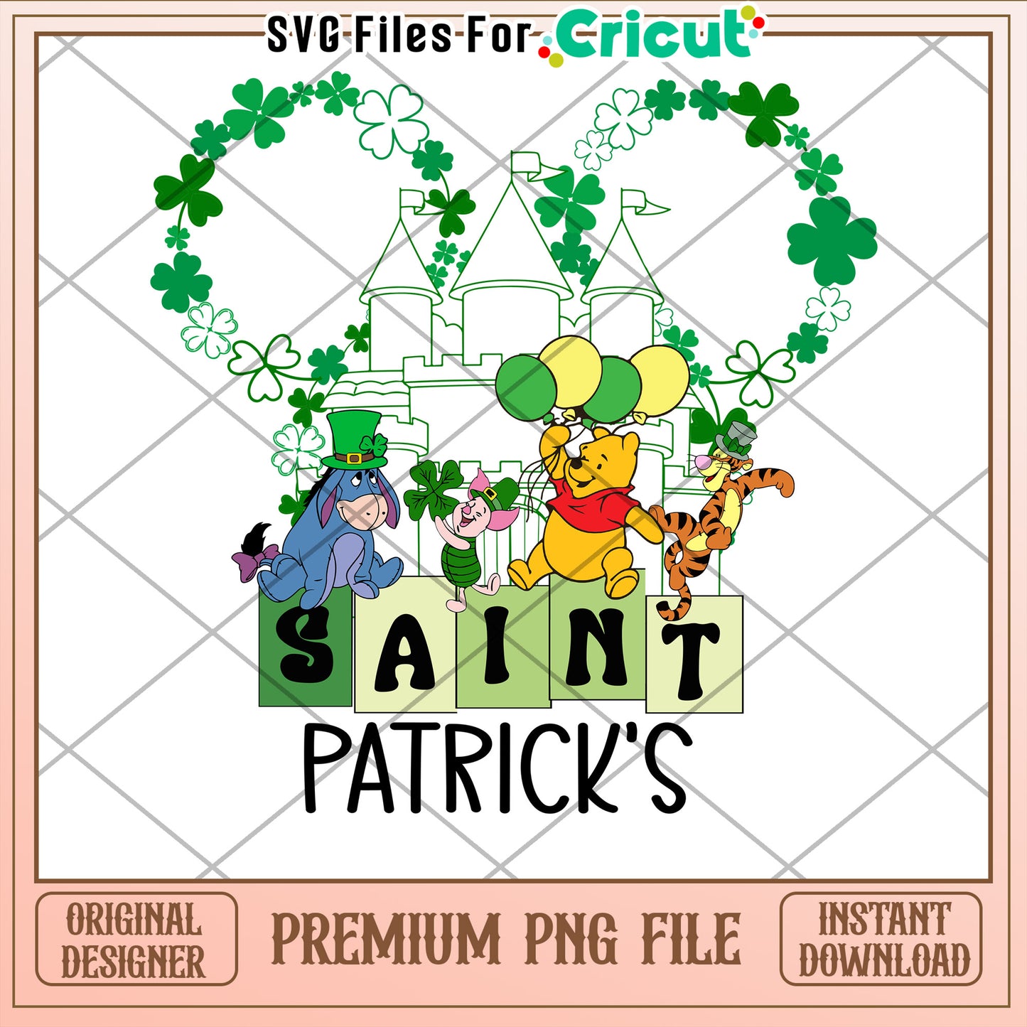 St Patricks Day Fun PNG File for Cricut Projects