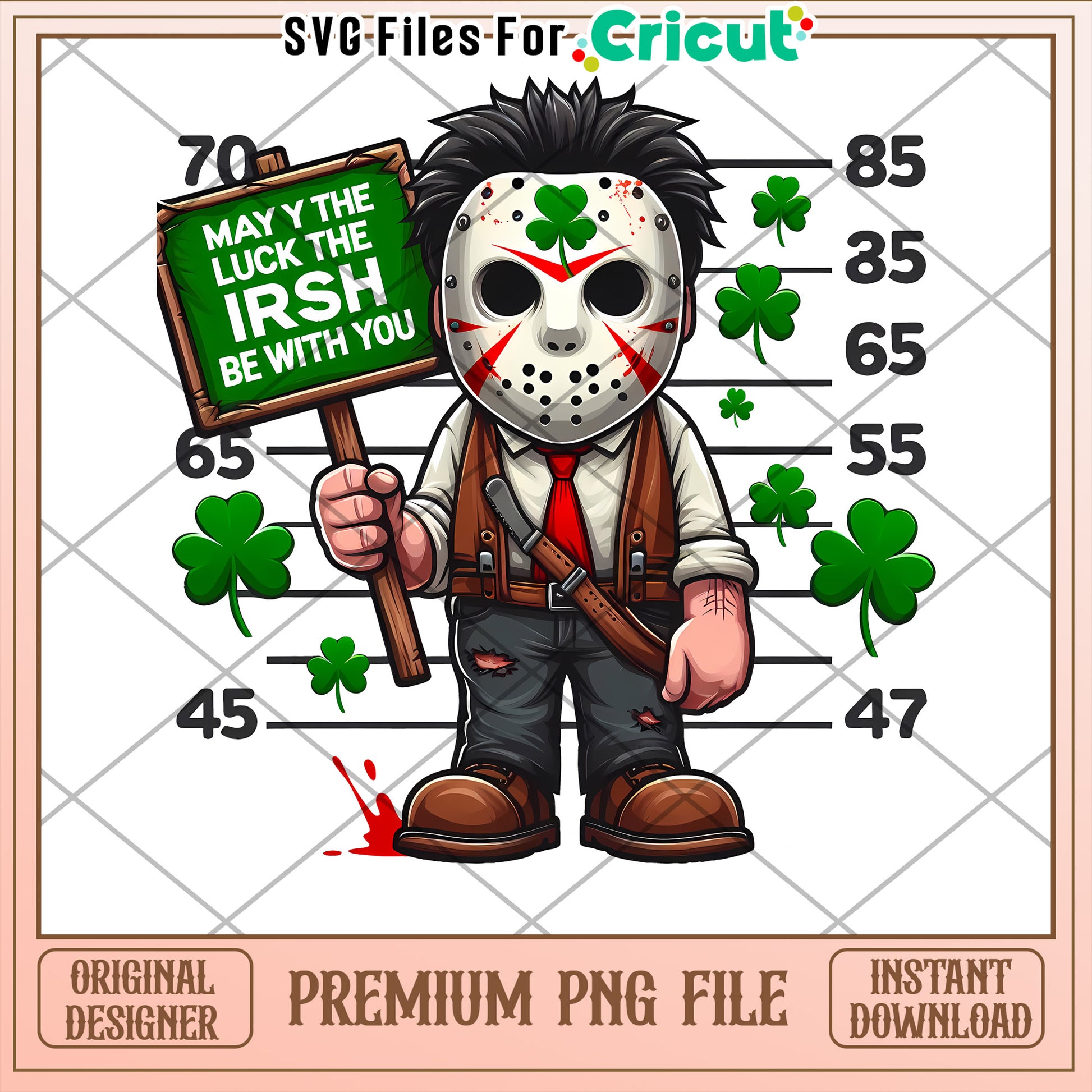 St Patricks Day Hockey Mask PNG