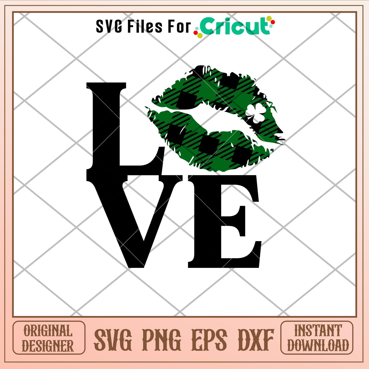 St Patricks Day Lov Buffalo Lips, St. Patrick’s Day Love Buffalo Lips Svg