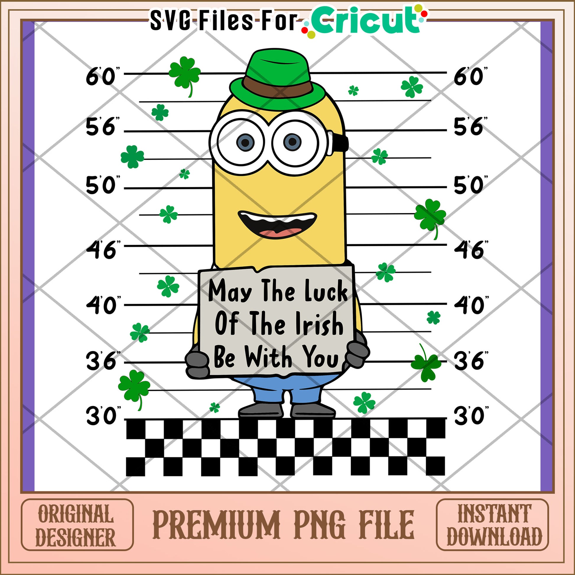 St Patricks Day Minion PNG Design for Fun Crafts
