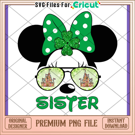 St Patricks Day Minnie Sister PNG
