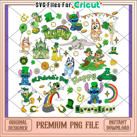 St Patricks Day PNG Bundle Cute Characters