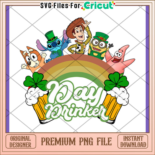 St Patricks Day PNG Cartoon Rainbow Design
