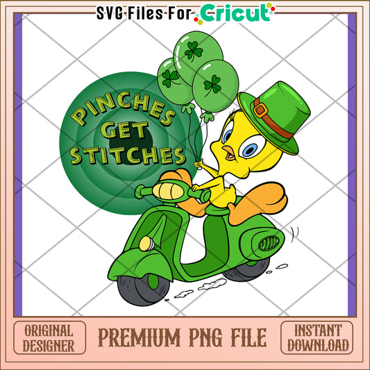 St Patricks Day PNG Tweety Bird Scooter