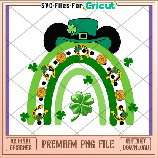 St Patricks Day Rainbow PNG Design