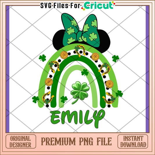 St Patricks Day Rainbow PNG, Personalized